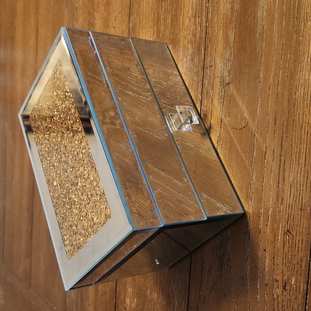 Glass Mirror Jewelry Box